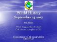 World History September 25 2007 PowerPoint PPT Presentation