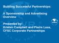 Learn how your program can benefit from sponsorship and ho PowerPoint PPT Presentation