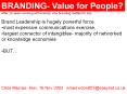 BRANDING- Value for People? PowerPoint PPT Presentation