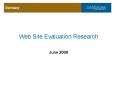 Web Site Evaluation Research PowerPoint PPT Presentation