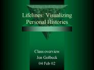 Lifelines: Visualizing Personal Histories