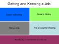 Getting and Keeping a Job PowerPoint PPT Presentation