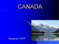 CANADA PowerPoint PPT Presentation