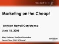 Marketing on the Cheap PowerPoint PPT Presentation