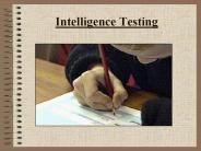 Intelligence Testing