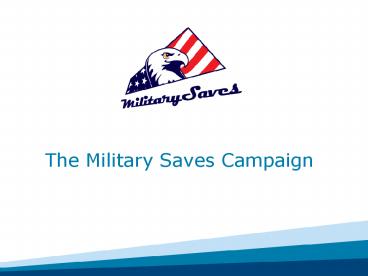The Military Saves Campaign
