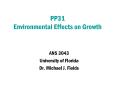 PP31 Environmental Effects on Growth PowerPoint PPT Presentation