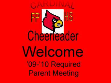 0910 Required Parent Meeting