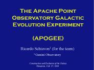 The Apache Point Observatory Galactic Evolution Experiment  (APOGEE)