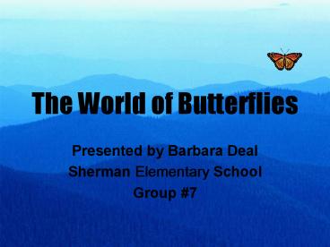 The World of Butterflies