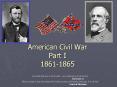 American Civil War Part I 18611865 PowerPoint PPT Presentation