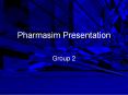 Pharmasim Presentation PowerPoint PPT Presentation