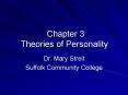 Chapter 3 Theories of Personality PowerPoint PPT Presentation