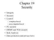 Chapter 19 Security
