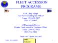 FLEET ACCESSION PROGRAMS PowerPoint PPT Presentation