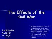 The Effects of the Civil War