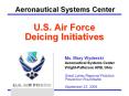 U.S. Air Force Deicing Initiatives PowerPoint PPT Presentation