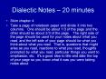 Dialectic Notes 20 minutes PowerPoint PPT Presentation