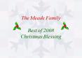 The Meade Family Best of 2008 Christmas Blessing PowerPoint PPT Presentation