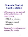 Semantic Content based Modeling PowerPoint PPT Presentation