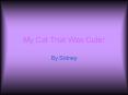 My Cat That Was Cute PowerPoint PPT Presentation