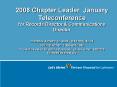 2008 Chapter Leader January Teleconference for Records Director PowerPoint PPT Presentation