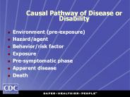 Causal Pathway of Disease or Disability
