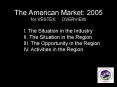 The American Market: 2005 for VESTEX: OVERVIEW