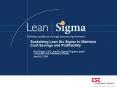 Sustaining Lean Six Sigma to Maintain Cost Savings and Profitability PowerPoint PPT Presentation