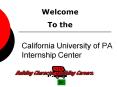 California University of PA Internship Center PowerPoint PPT Presentation