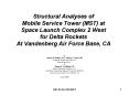Structural Analyses of Mobile Service Tower MST at Space Launch Complex 2 West for Delta Rockets At PowerPoint PPT Presentation