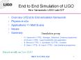 End to End Simulation of LIGO Hiro Yamamoto LIGO Lab/CIT PowerPoint PPT Presentation