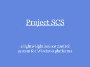 Project SCS