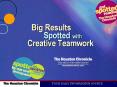 Big Results Spotted with Creative Teamwork PowerPoint PPT Presentation