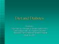 Diet and Diabetes PowerPoint PPT Presentation