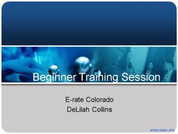 Beginner Training Session
