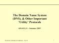 The Domain Name System DNS, PowerPoint PPT Presentation