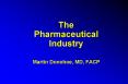 The Pharmaceutical Industry Martin Donohoe, MD, FACP