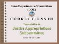 Iowa Department of Corrections DOC PowerPoint PPT Presentation