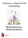 Welcome to a Magical World of Marketing PowerPoint PPT Presentation