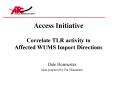 Access Initiative Correlate TLR activity to Affected WUMS Import Directions PowerPoint PPT Presentation