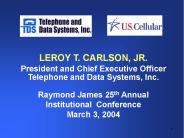 LEROY T. CARLSON, JR.