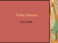Poetic Devices PowerPoint PPT Presentation