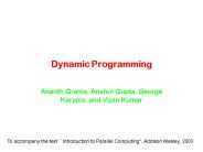 Dynamic Programming