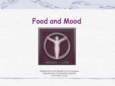Food and Mood