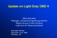 Update on Light Duty OBD II PowerPoint PPT Presentation