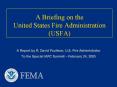 A Briefing on the United States Fire Administration (USFA) PowerPoint PPT Presentation