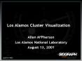 Los Alamos Cluster Visualization PowerPoint PPT Presentation