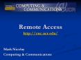 Remote Access http://cnc.ucr.edu/ PowerPoint PPT Presentation