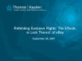 Rethinking Exclusive Rights: The Effects, or Lack Thereof, of eBay PowerPoint PPT Presentation